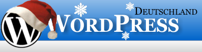 Wordpress Deutschland Schneeflocken Logo